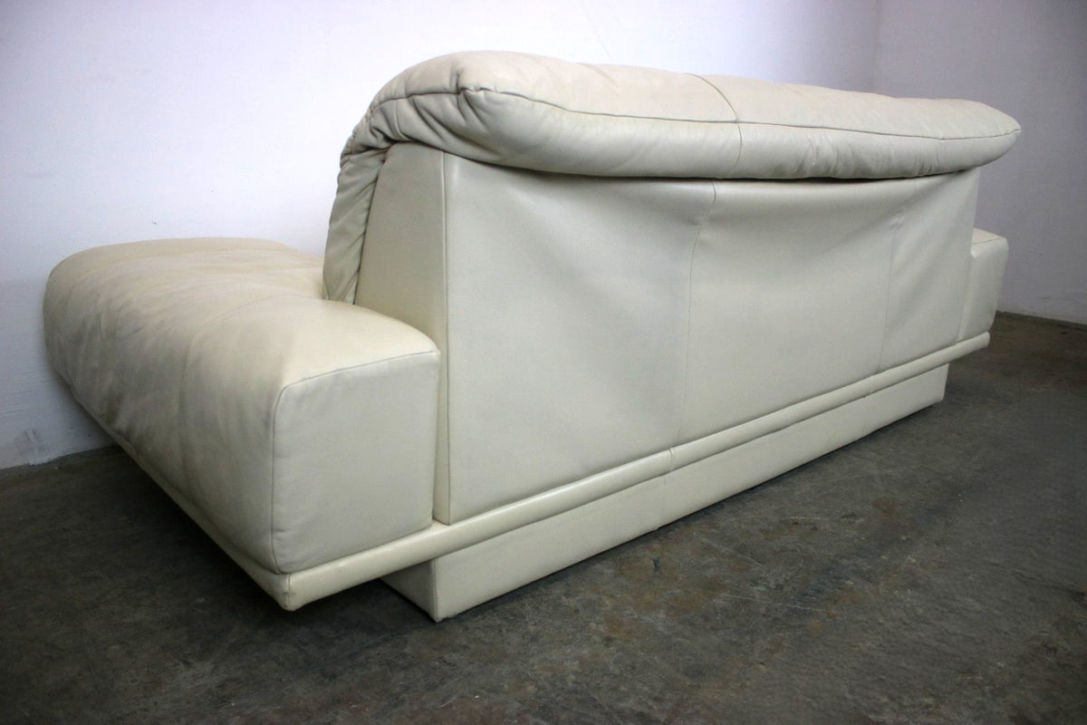 Designer Sofa von Rolf Benz AK Creme Leder Manuelle Funktion Dreisitzer Couch | Rolf Benz - Bild 10