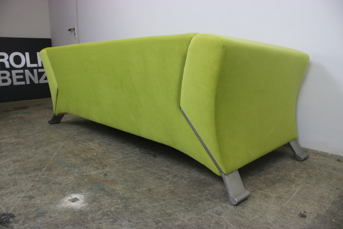 Rolf Benz 322 Clubsofa–Dreisitzer Designer Couch Neu Bezogen Gelb Stoff | Rolf Benz - Bild 10