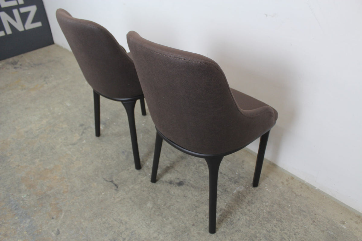 6-teilige Sitzgruppe aus Stühlen Sesselstühle Massivholz Microfaser Stoff Grün | Reinstein Möbel - Bild 9