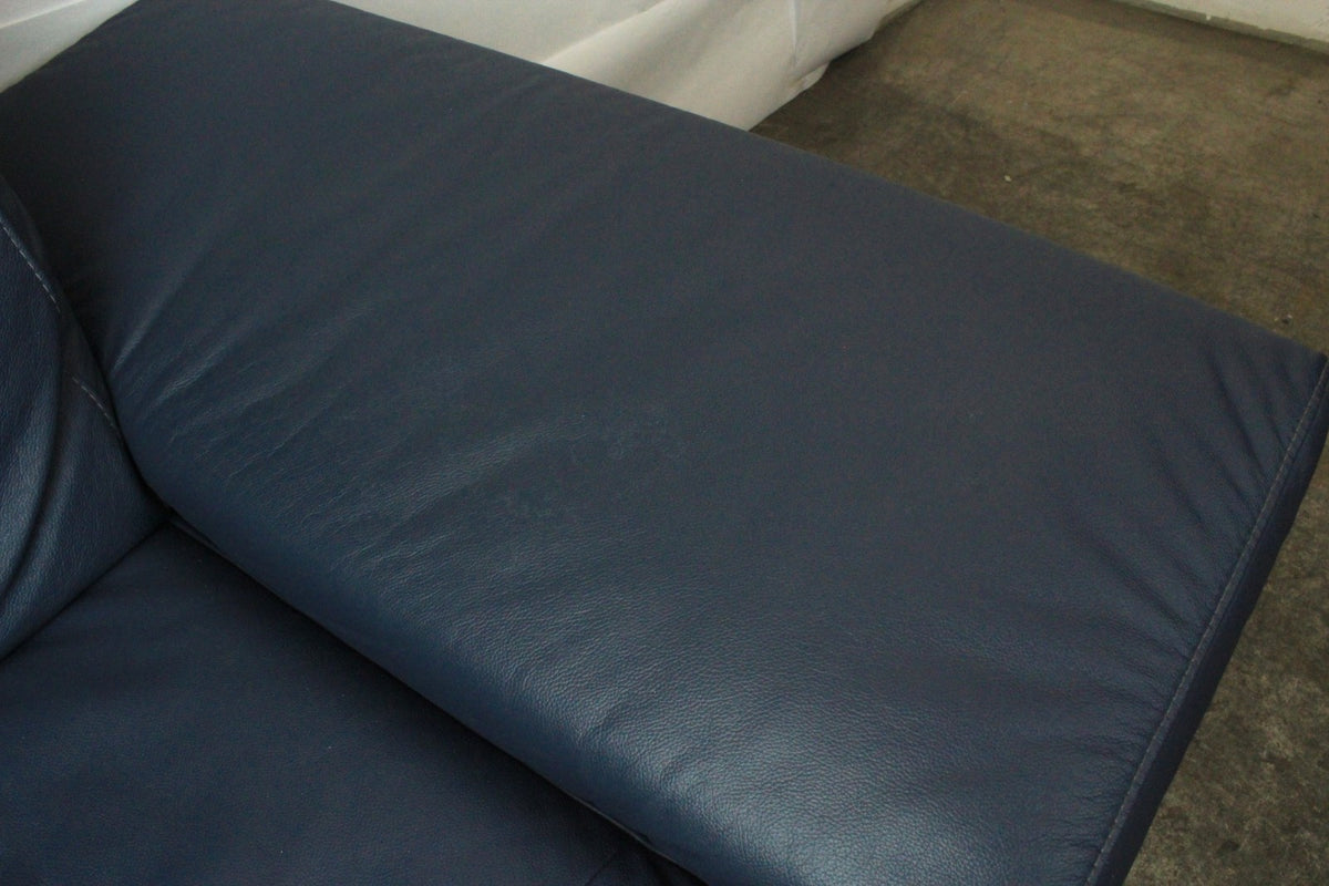 WILLI SCHILLIG LEVI | ELEKTRISCH | 2-SITZER | BLAU LEDER | DESIGNER SOFA | W Schillig - Bild 10