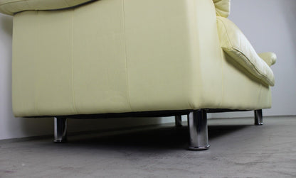 Rolf Benz Sofa Von BMP Creme Echt Leder Zweisitzer Designer Couch Funktion | Rolf Benz - Bild 10