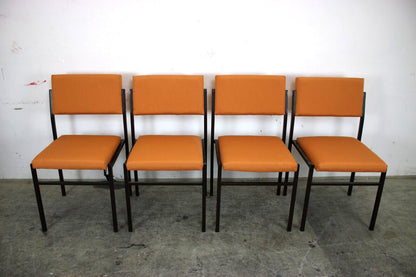 L&C Arnold Stahlrohr Stühle 60er Jahre Vintage Stuhl Set Orange | Arnold - Bild 2