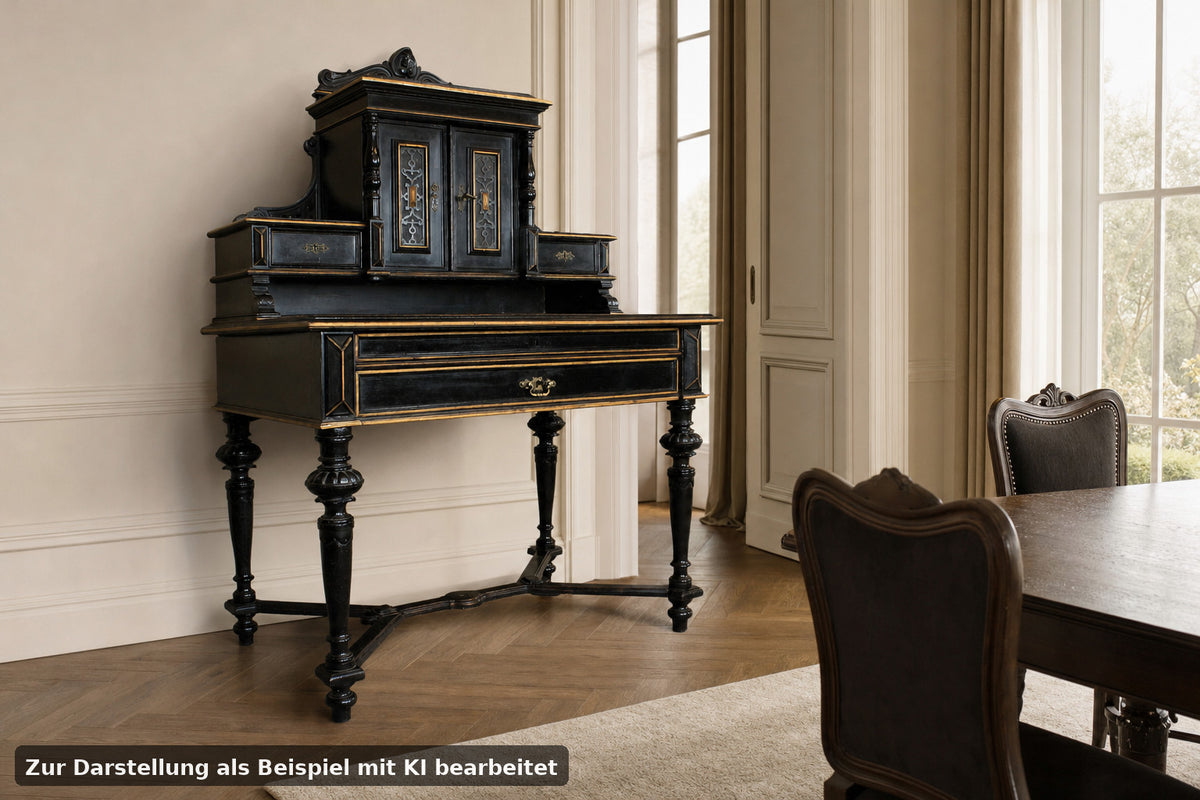Eleganter Gründerzeit Damensekretär Schreibtisch Eiche Antik um 1880 | GRÜNDERZEIT - Bild 1