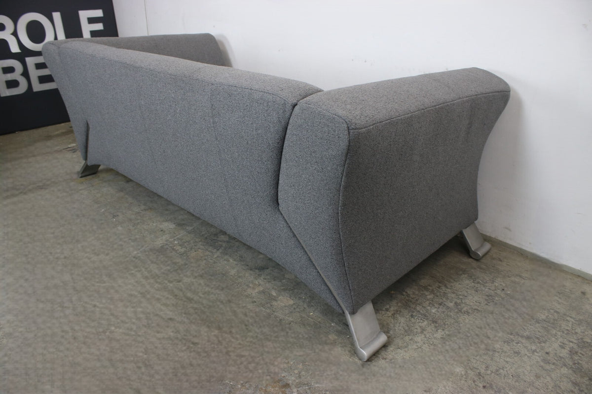 Rolf Benz 322 Club Sofa Dreisitzer Designer Couch Uni-Stoff Grau Neubezug | Rolf Benz - Bild 10
