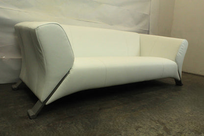 ROLF BENZ 322 | 3-SITZER | WEISS LEDER | DESIGNER SOFA | Rolf Benz - Bild 4