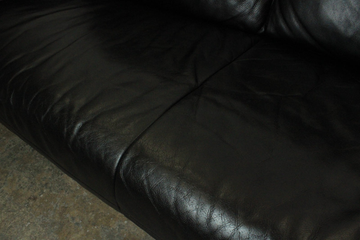 Rolf Benz AK Schwarz Dreisitzer Couch Designer Sofa in Top Zustand | Rolf Benz - Bild 7