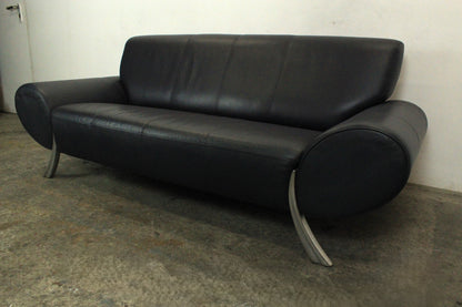 Rolf Benz 545 Designer Couch Dreisitzer Sofa Blau Echtleder | Rolf Benz - Bild 5