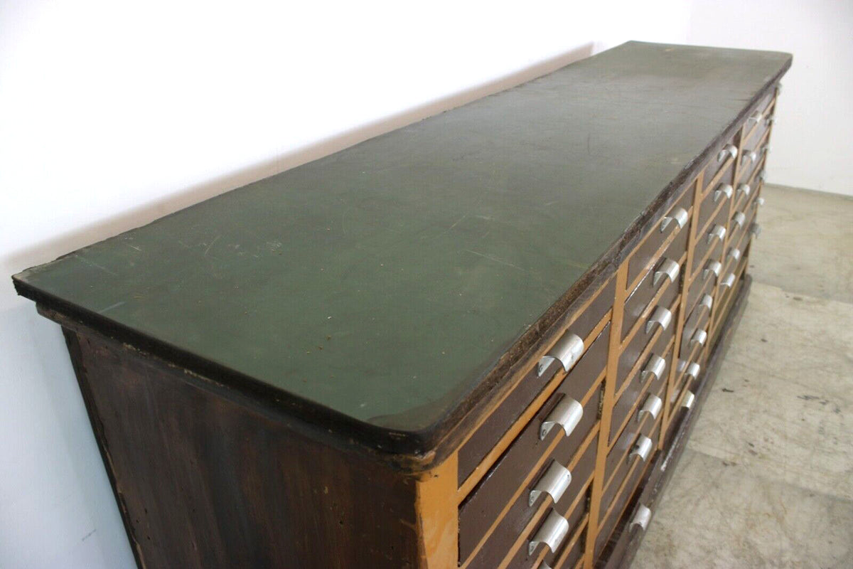 Prächtiger Apothekerschrank Viele Schubladen Und Diversen Unterteilungen Um 1900 | Antiker Apothekerschrank - Bild 6