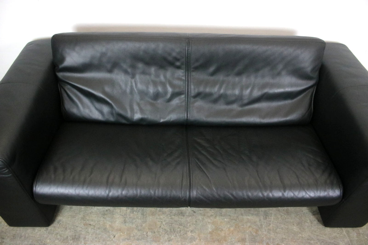 Rolf Benz 6800 Dreisitzer Couch Designer Sofa Echtleder Schwarz | Rolf Benz - Bild 7