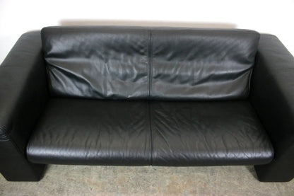 Rolf Benz 6800 Dreisitzer Couch Designer Sofa Echtleder Schwarz | Rolf Benz - Bild 7