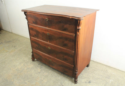 Louis Philippe Kommode 4-Schubladen Mahagoni Antik um 1870 | Louis Philippe - Bild 4
