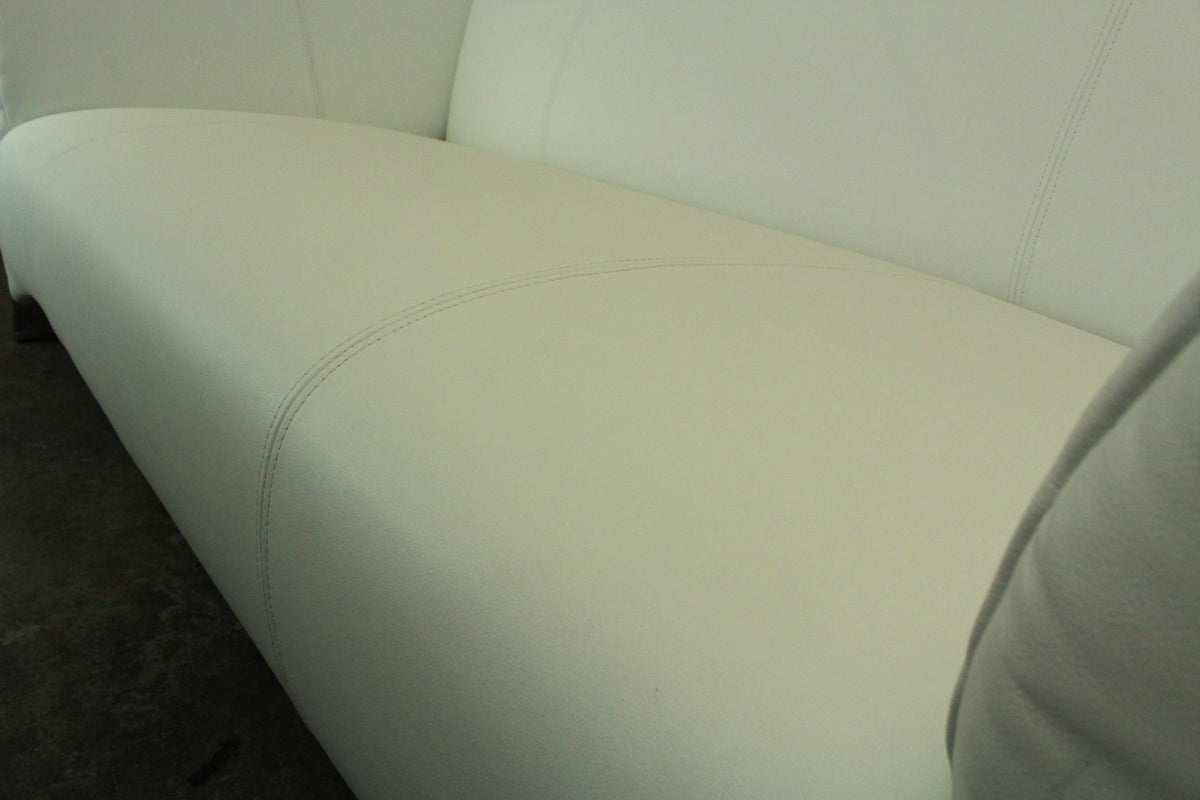 ROLF BENZ 322 | 2,5-SITZER | WEISS LEDER | DESIGNER SOFA | Rolf Benz - Bild 9