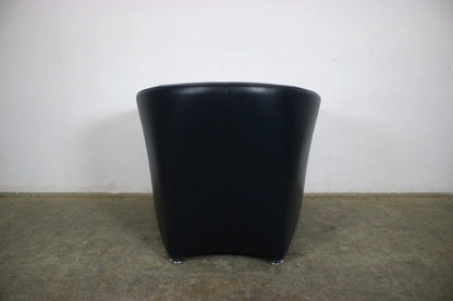 Rolf Benz EGO Sessel Einsitzer Sofa Echtleder Dunkelblau Designer | Rolf Benz - Bild 7