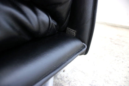 Eleganter Drehsessel Von Rolf Benz BMP Mit Hocker In Schwarz Funktion Designer | Rolf Benz - Bild 9