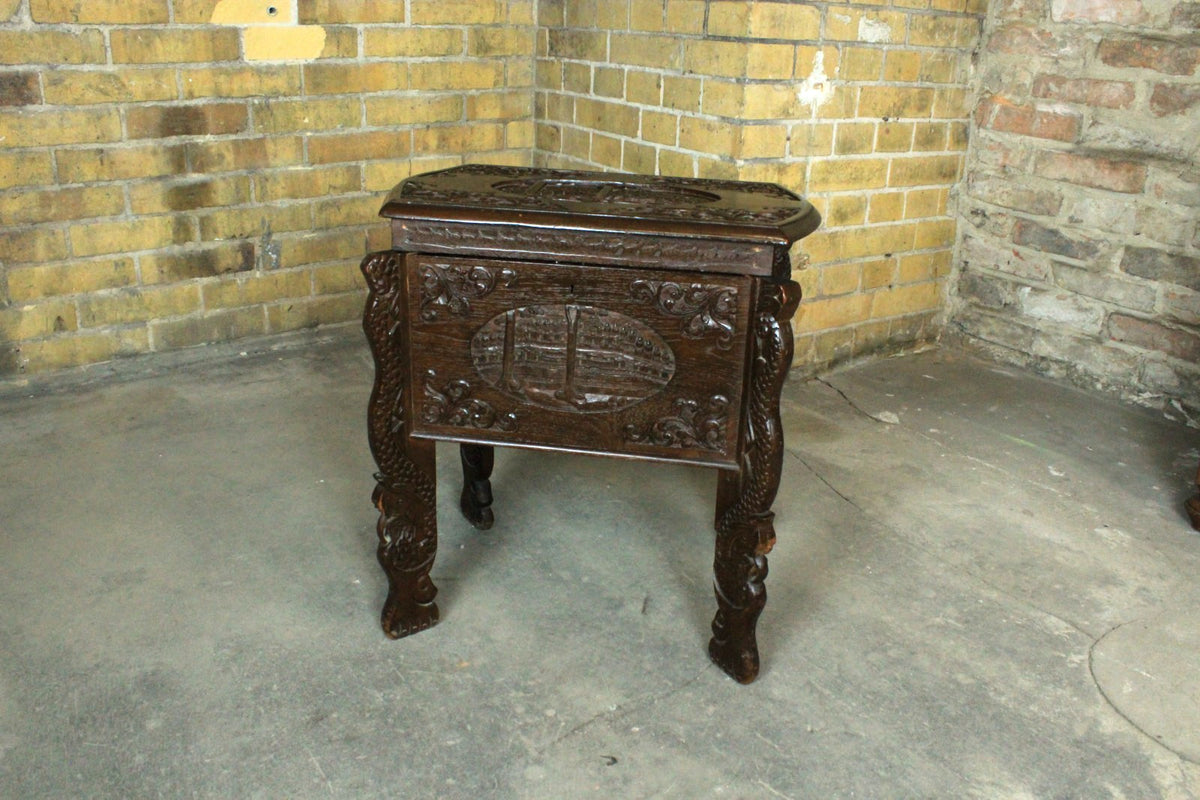 Chinesischer Massivholz Holzschrank Holztruhe Mit Drachenbeine Antik | ALT CHINESISCH - Bild 2