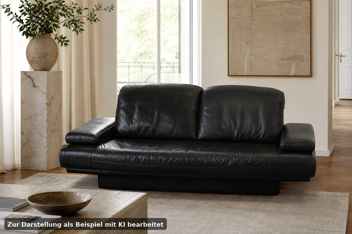 Rolf Benz AK Schwarz Dreisitzer Couch Designer Sofa in Top Zustand | Rolf Benz - Bild 1