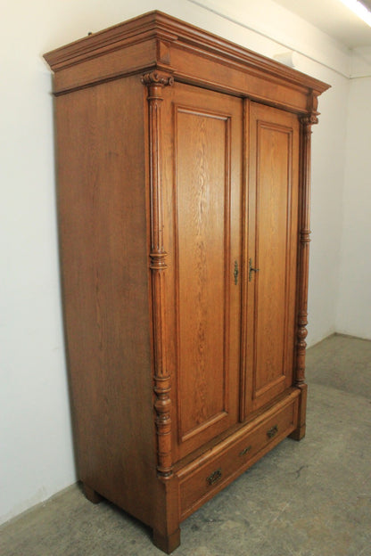 Prächtiger Gründerzeit Eiche Kleider- Dielenschrank Antik um 1880 | GRÜNDERZEIT - Bild 10