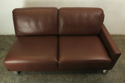 Rolf Benz EGO Designer Couch Garnitur Dreisitzer & Zweisitzer Leder Sofa Braun | Rolf Benz - Bild 4