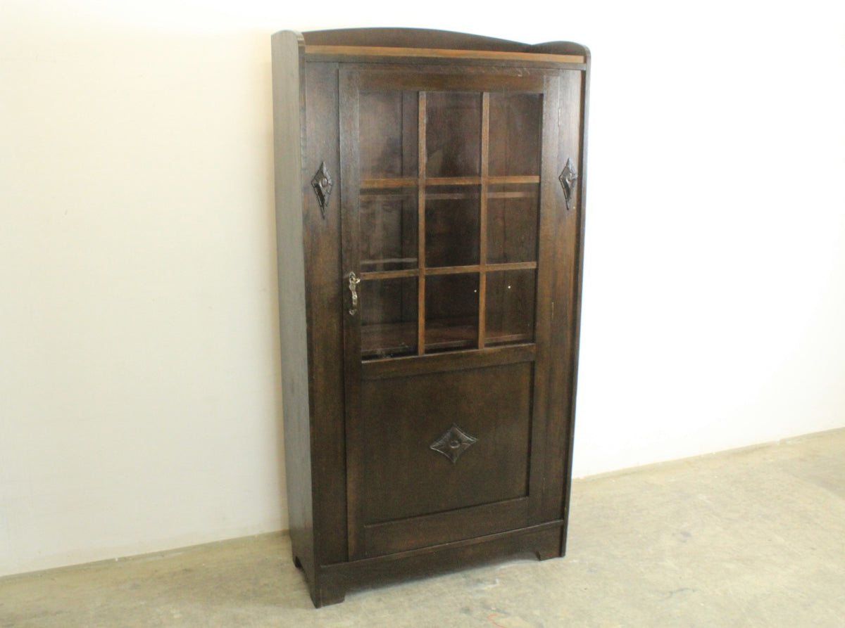 Jugendstil Bücherschrank Bücherregal Vitrine Eiche Antik | Reinstein Möbel - Bild 3