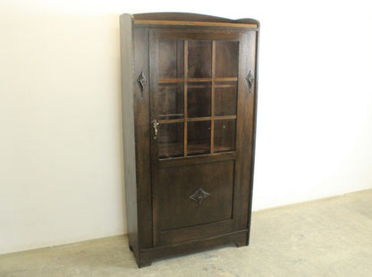 Jugendstil Bücherschrank Bücherregal Vitrine Eiche Antik | Reinstein Möbel - Bild 3
