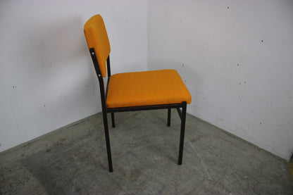 L&C Arnold Stahlrohr Stühle 60er Jahre Vintage Stuhl Set Hell Orange Neubezug | Arnold - Bild 7