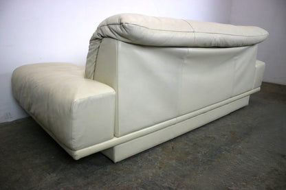 Designer Sofa von Rolf Benz AK Creme Leder Manuelle Funktion Dreisitzer Couch | Rolf Benz - Bild 10