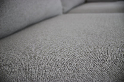 Rolf Benz EGO Couch Viersitzer Stoff Grau Designer Sofa Chromleisten Neubezug | Rolf Benz - Bild 8