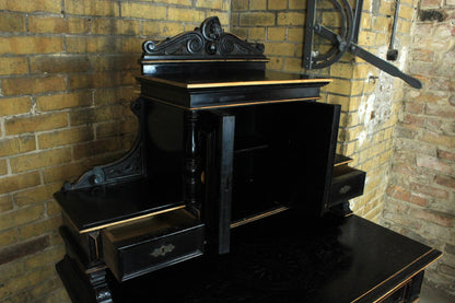 Eleganter Gründerzeit Damensekretär Schreibtisch Eiche Antik um 1880 | GRÜNDERZEIT - Bild 5