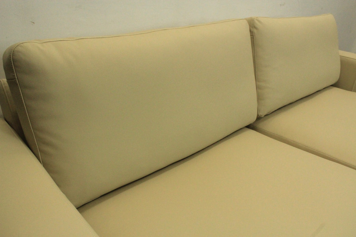COR Conseta 3-Sitzer Couch Designer Sofa Leder Creme (Ghiaccio 666) -Neuwertig | Cor - Bild 9