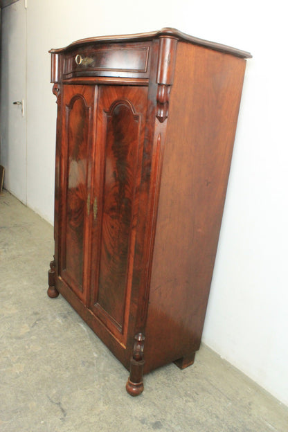 Louis-Philippe Vertiko Schrank Mahagoni Antik um 1870 | Reinstein Möbel - Bild 4