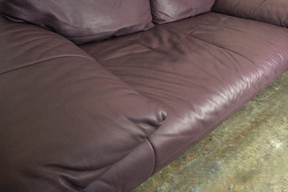 Rolf Benz AK 345 Dunkelviolett Zweisitzer Couch Vintage Designer Sofa | Rolf Benz - Bild 6