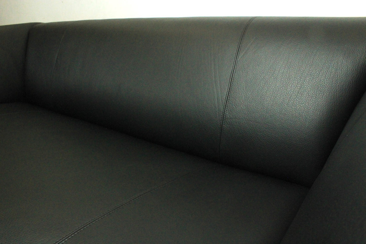 Rolf Benz 322 Club Sofa Dreisitzer Designer Couch Echtleder Jet Black | Rolf Benz - Bild 5