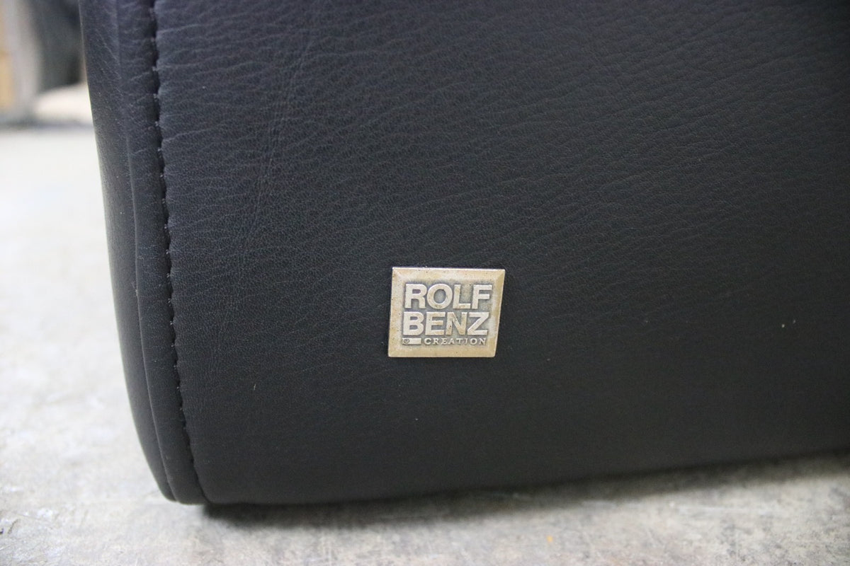 Rolf Benz 6800 Dreisitzer Couch Designer Sofa Echtleder Schwarz | Rolf Benz - Bild 5