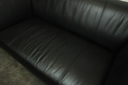 ROLF BENZ 322 | 2,5-SITZER | SCHWARZ LEDER | DESIGNER SOFA | Rolf Benz - Bild 8