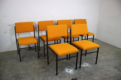 L&C Arnold Stahlrohr Stühle 60er Jahre Vintage Stuhl Set Hell Orange Neubezug | Arnold - Bild 2