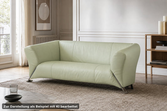 Rolf Benz 322 Club Sofa Dreisitzer Designer Couch Mintgrün Echt Leder Klassiker | Rolf Benz - Bild 1
