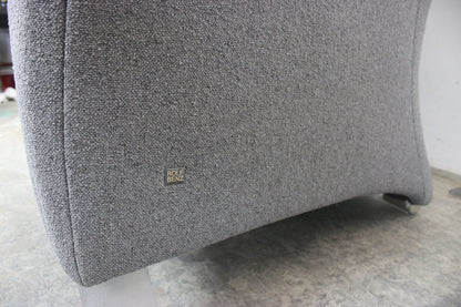 Rolf Benz 322 Sessel Dreisitzer Designer Einsitzer Sofa Uni-Stoff Grau Neubezug | Rolf Benz - Bild 10