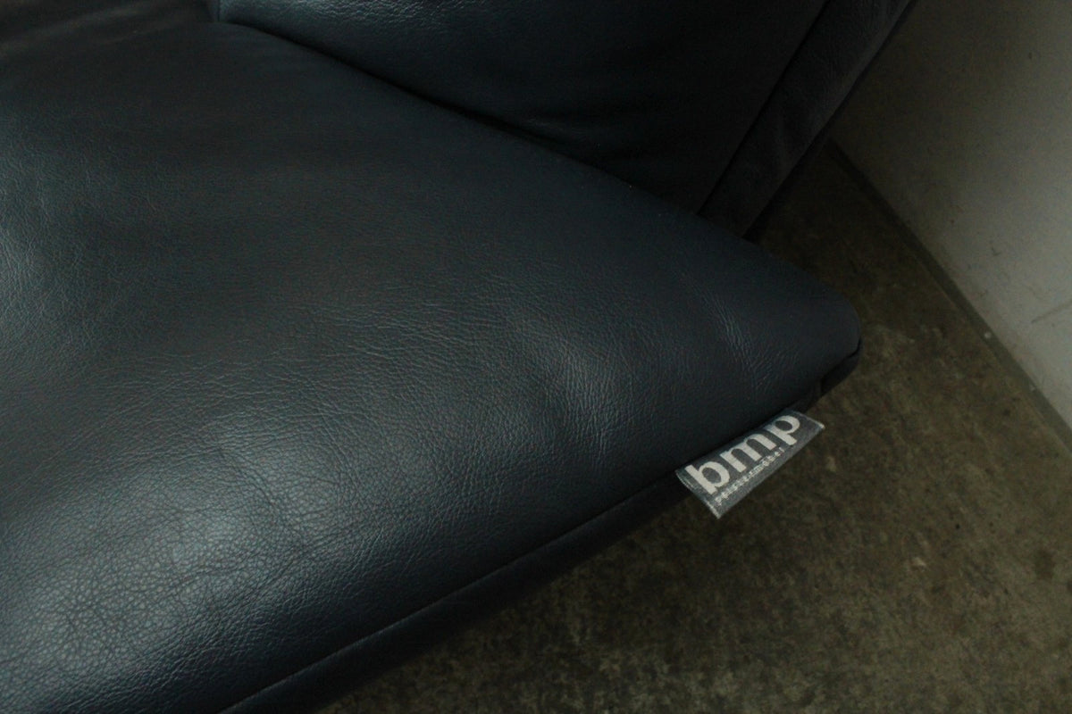 Rolf Benz 418 Couch Garnitur Leder Blau Zweisitzer & Dreisitzer Designer Sofa | Rolf Benz - Bild 9