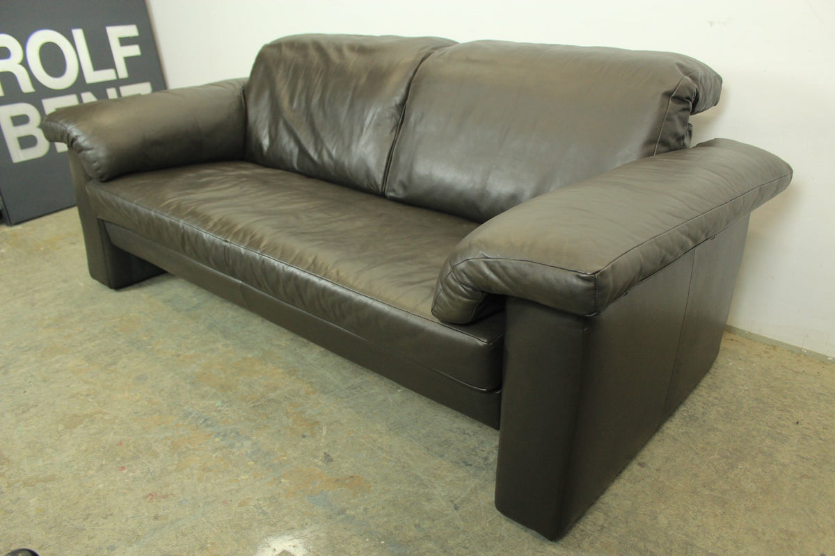 Rolf Benz Sofa Echtleder Dunkelbraun Designer Couch | Rolf Benz - Bild 3