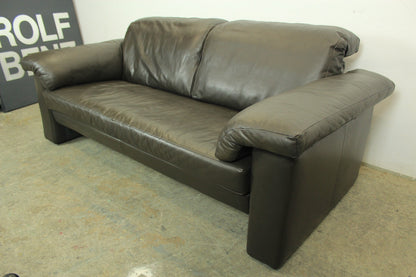 Rolf Benz Sofa Echtleder Dunkelbraun Designer Couch | Rolf Benz - Bild 3