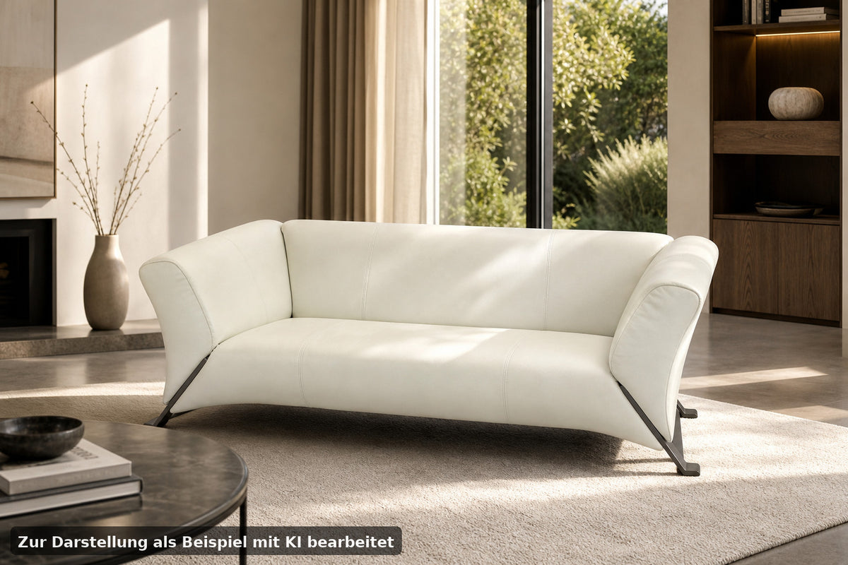 ROLF BENZ 322 | 2,5-SITZER | WEISS LEDER | DESIGNER SOFA | Rolf Benz - Bild 1