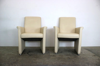 Wunderschöne Designer Sessel von Musterring Echt Leder Beige Funktion | Musterring - Bild 3