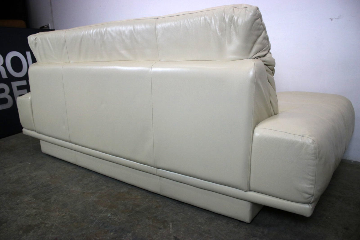 Designer Sofa von Rolf Benz AK Creme Leder Manuelle Funktion Dreisitzer Couch | Rolf Benz - Bild 8