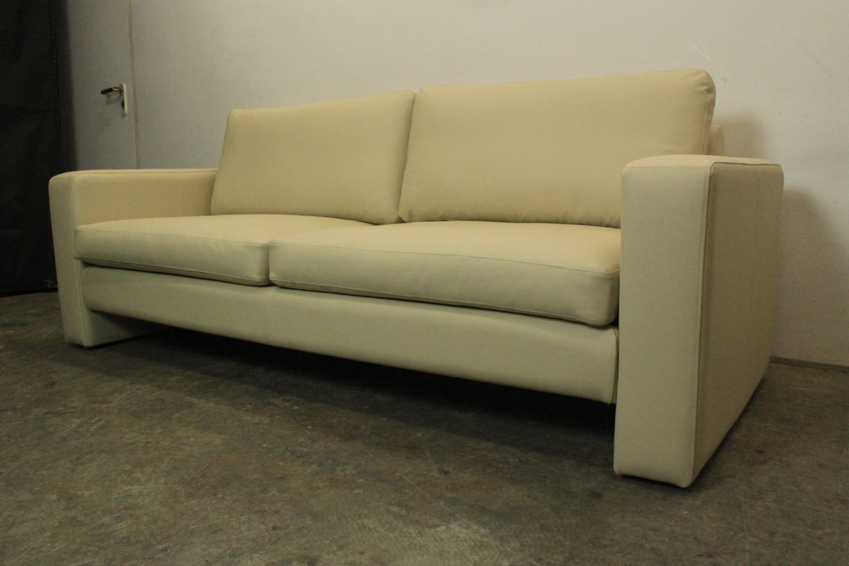 COR Conseta 3-Sitzer Couch Designer Sofa Leder Creme (Ghiaccio 666) -Neuwertig | Cor - Bild 5