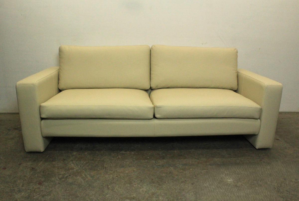 COR Conseta 3-Sitzer Couch Designer Sofa Leder Creme (Ghiaccio 666) -Neuwertig | Cor - Bild 3