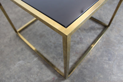 Eleganter Titanium - Glas - Couchtisch Mit 4 Ausziehbaren Besitelltischen | Handarbeit - Bild 9