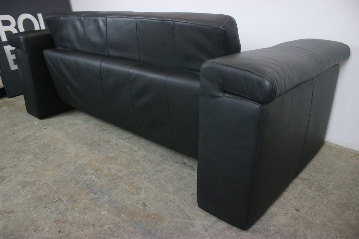 Rolf Benz 6800 Dreisitzer Couch Designer Sofa Echtleder Schwarz | Rolf Benz - Bild 10