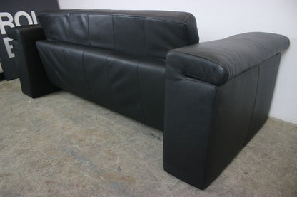 Rolf Benz 6800 Dreisitzer Couch Designer Sofa Echtleder Schwarz | Rolf Benz - Bild 10