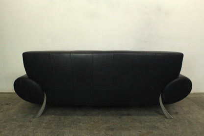 Rolf Benz 545 Designer Couch Dreisitzer Sofa Blau Echtleder | Rolf Benz - Bild 10