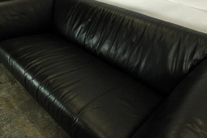 ROLF BENZ 322 | 3-SITZER | SCHWARZ LEDER | DESIGNER SOFA | Rolf Benz - Bild 6